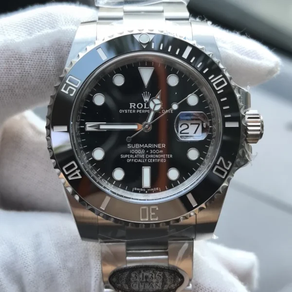 Black on Black Rolex Submariner Date 116610ln Stainless Steel 40mm Super Clone