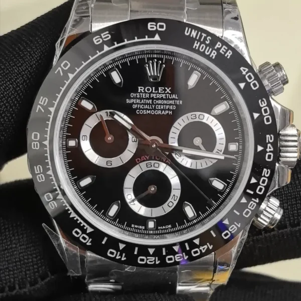 Rolex Cosmograph Daytona 116500ln Panda black Dial Ceramic Bezel 7750 Movement Stainless Steel Chronograph Super Clone