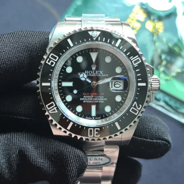 Rolex Deep Sea Dweller 43mm 126600-0002 Black Dial Red Letter Ceramic Bezel Oystersteel Super Clone