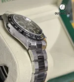 Side view of Rolex Daytona 116500LN-0002 highlighting satin finish craftsmanship