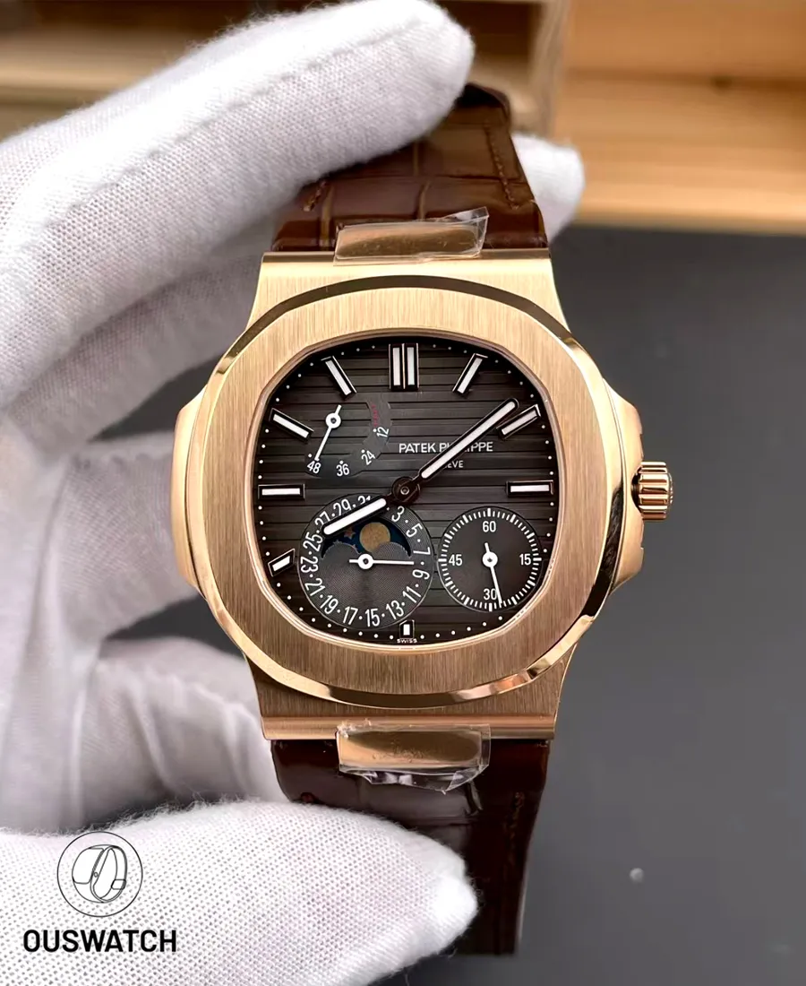 Patek Philippe Nautilus Moonphase 5712-1R-001 Rose gold Super clone