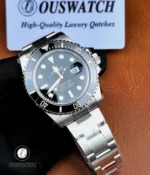 Rolex Submariner Date 126610LN watch shown under natural light, highlighting the black dial, ceramic bezel, and stainless steel case finish