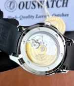 Back side view showing movement structure of Patek 5167A watch