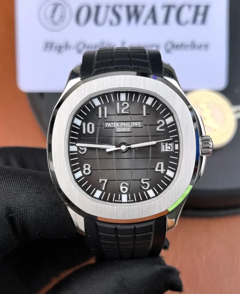 Front view of Patek Philippe Aquanaut 5167A-001 Super Clone watch
