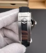 Detailed view of the super clone Oysterflex strap and Glidelock clasp.
