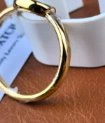 Detail view of the gold women’s Cartier watch WGBA0035, highlighting finishing and design.