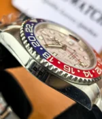 Side profile of the Rolex Pepsi meteorite dial 126719BLRO-0002 watch case.