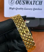 Cartier Panthere WGPN0047 watch featuring a yellow gold bracelet with a polished finish.