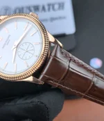 Close-up of the lugs and case finishing on the Patek Philippe Calatrava 6119R-001.